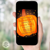 Pompoen Halloween Feestje Spooky Viering Kaart