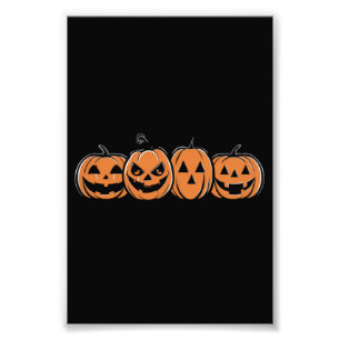 Pompoen Halloween Herfst Thanksgiving Geschenk Foto Afdruk