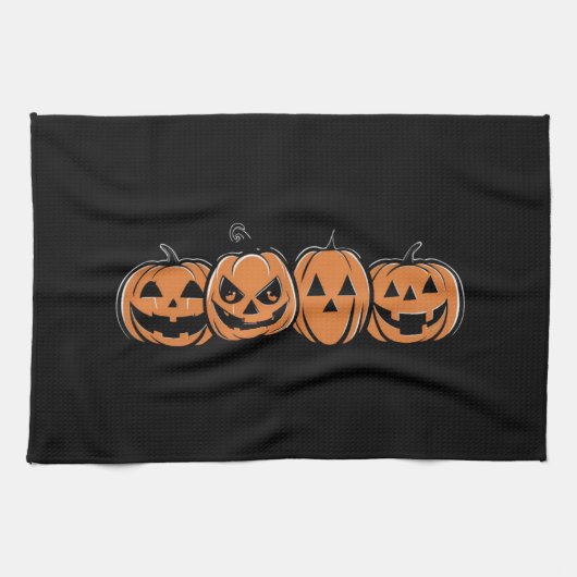 Pompoen Halloween Herfst Thanksgiving Geschenk Theedoek (Horizontaal)