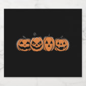 Pompoen Halloween Herfst Thanksgiving Gift Bier Etiket (Enkel label)