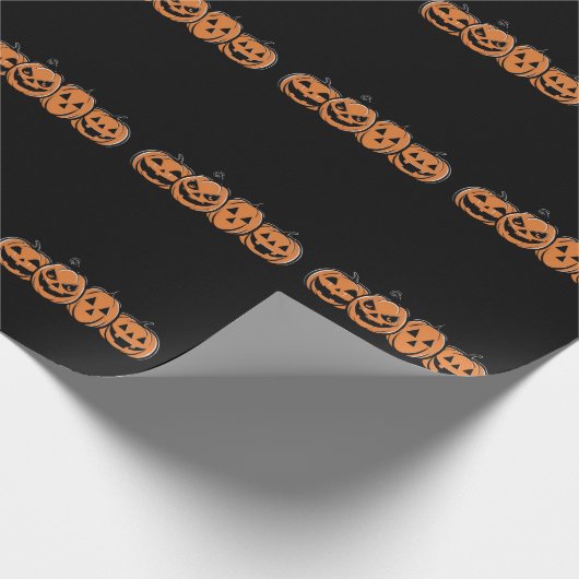 Pompoen Halloween Herfst Thanksgiving Gift Cadeaupapier (Hoek)