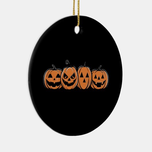 Pompoen Halloween Herfst Thanksgiving Gift Keramisch Ornament (Rechts)