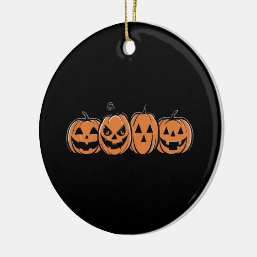 Pompoen Halloween Herfst Thanksgiving Gift Keramisch Ornament (Links)