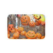 Pompoen halloween jack o lantaarn oranje pompoenen badmat (Voorkant)