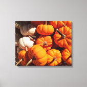 Pompoen halloween jack o lantaarn oranje pompoenen canvas afdruk (Voorkant)