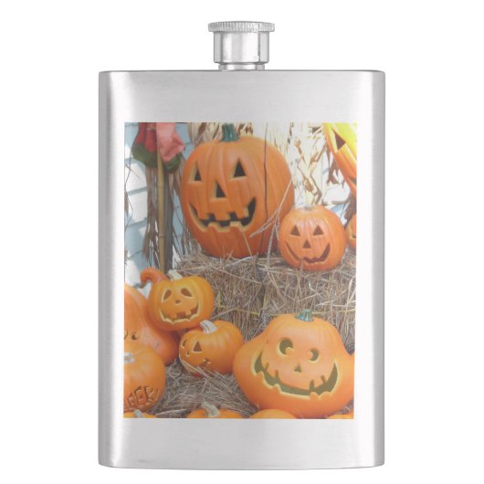 Pompoen halloween jack o lantaarn oranje pompoenen flacon (Voorkant)