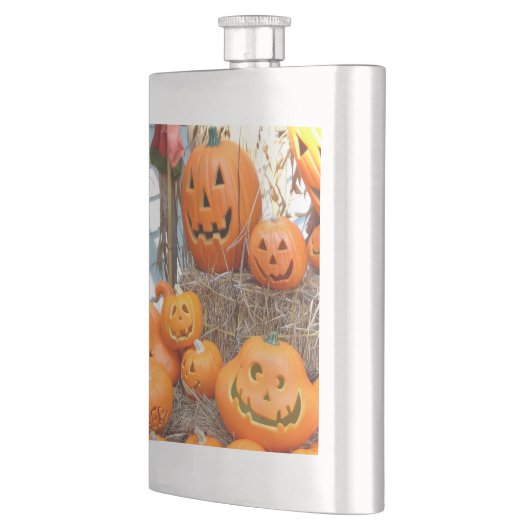 Pompoen halloween jack o lantaarn oranje pompoenen flacon (Links)