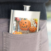 Pompoen halloween jack o lantaarn oranje pompoenen flacon (Voorbeeld)