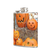 Pompoen halloween jack o lantaarn oranje pompoenen heupfles (Links)