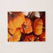 Pompoen halloween jack o lantaarn oranje pompoenen legpuzzel (Horizontaal)