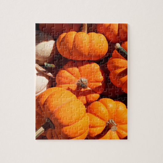 Pompoen halloween jack o lantaarn oranje pompoenen legpuzzel (Verticaal)