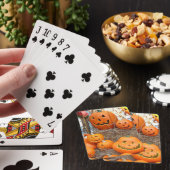 Pompoen halloween jack o lantaarn oranje pompoenen pokerkaarten (Insitu)