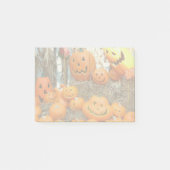 Pompoen halloween jack o lantaarn oranje pompoenen post-it® notes (Voorkant)