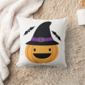 Pompoen Halloween Jack O Lantern Vleermuis Kussen (Deken)