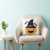 Pompoen Halloween Jack O Lantern Vleermuis Kussen (Stoel)