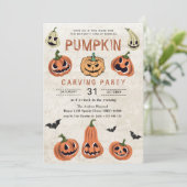 POMPOEN Halloween Kaart (Staand voorkant)