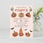 POMPOEN Halloween Kaart (Staand voorkant)