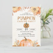 POMPOEN Halloween Kaart (Staand voorkant)