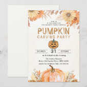 POMPOEN Halloween Kaart (Voorkant / Achterkant)