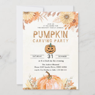 POMPOEN Halloween Kaart