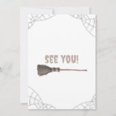 Pompoen Halloween Kostuum Feest Kaart (Achterkant)