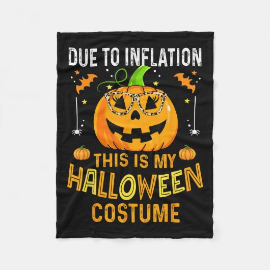 Pompoen Halloween Kostuum Mannen Vrouwen Grappig H Fleece Deken (Voorkant)