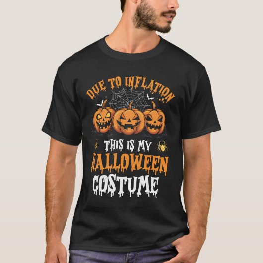 Pompoen Halloween Kostuum Mannen Vrouwen Grappig H T-shirt (Voorkant)