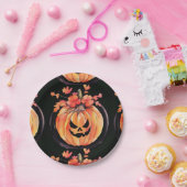 Pompoen Halloween kunst Papieren Bordje (Feest)