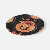 Pompoen Halloween kunst Papieren Bordje (Gekanteld)