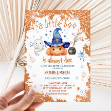 Pompoen Halloween Little Boo Baby shower