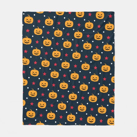 Pompoen Halloween Naadloos Patroon Fleece Deken (Voorkant)