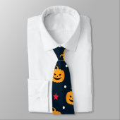 Pompoen Halloween Naadloos Patroon Stropdas (Gebonden)