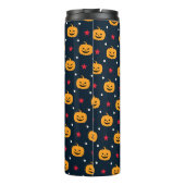 Pompoen Halloween Naadloos Patroon Thermosbeker (Achterkant)