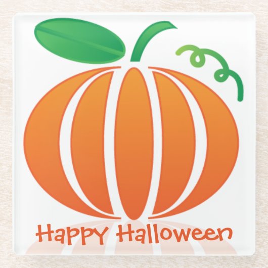 Pompoen Halloween Onderzetter (Voorkant)