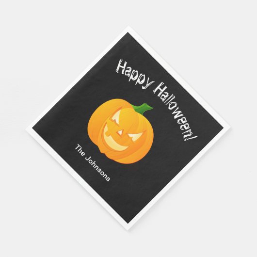 Pompoen Halloween Party Papier servetten (Hoek)