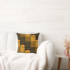 Pompoen Halloween Patchwork Patroon Kussen