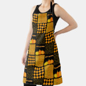 Pompoen Halloween Patchwork Patroon Schort (Insitu)