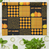 Pompoen Halloween Patchwork Patroon Theedoek (Gevouwen)