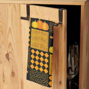 Pompoen Halloween Patchwork Patroon Theedoek