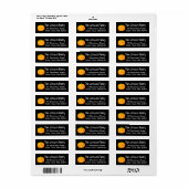 Pompoen Halloween Persoonlijke Adreslabels Etiket (Full Sheet)