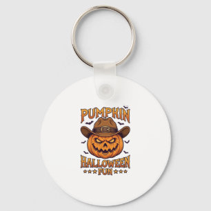 Pompoen Halloween Pret Jack Lantaarn Cowboy Hoed V Sleutelhanger