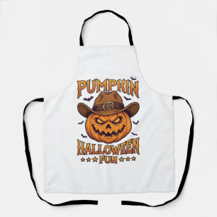Pompoen Halloween Pret Jack Lantern Cowboy Hoed Vl Schort