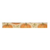 Pompoen Halloween Ribbon – Schattigee Herfst Gift Satijnen Lint (Voorkant)