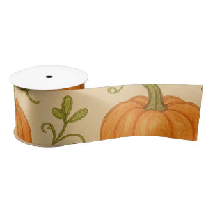Pompoen Halloween Ribbon – Schattigee Herfst Gift  Satijnen Lint