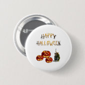 Pompoen Halloween Ronde Button 5,7 Cm (Voorkant /achterkant)