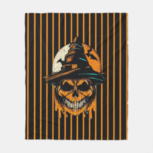 pompoen/Halloween/schedel/spooky Fleece Deken