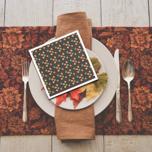 Pompoen Halloween sinaasappel geel groen zwart Servet