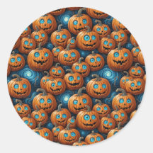 Pompoen Halloween Stickers