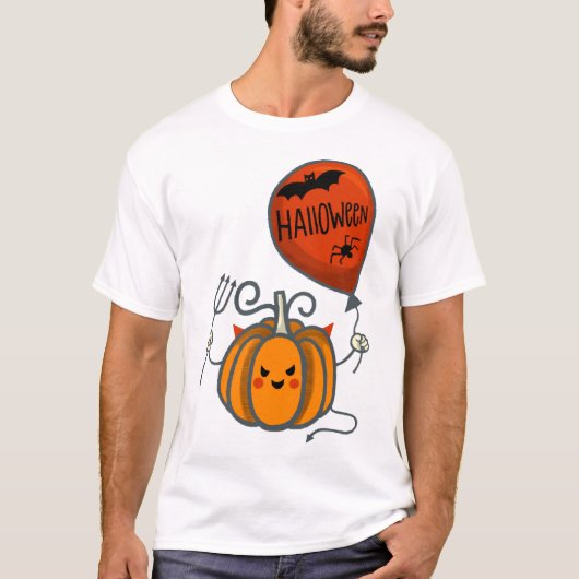 Pompoen Halloween T-shirt (Voorkant)
