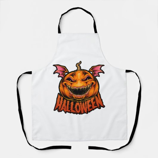 Pompoen Halloween T shirt Halloween Schort (Voorkant)